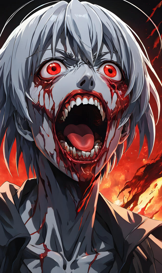 rage women spooky Scream Red eyes