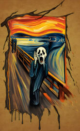 The Scream Ghostface Painting