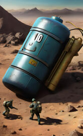 a group of people in clothing walking in a desert