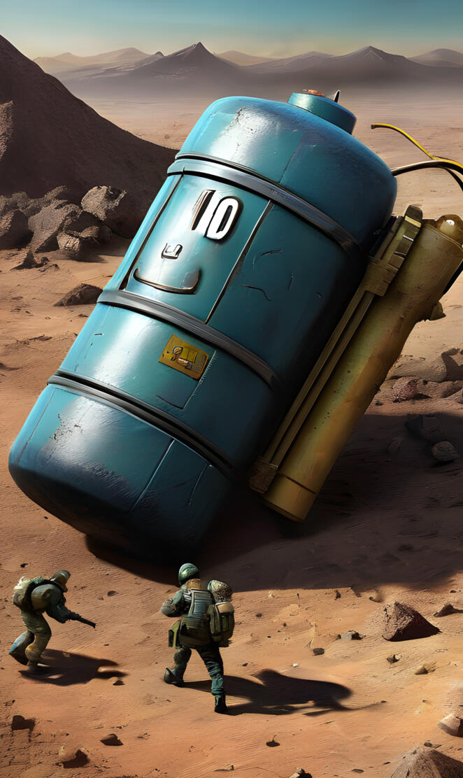 a group of people in clothing walking in a desert