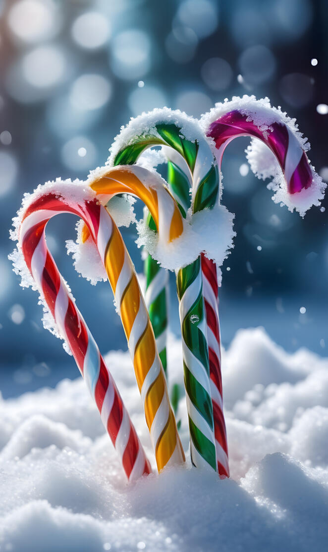 a colorful snowflake with a white and blue background