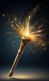 a rocket blasting off