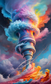 a rocket blasting off