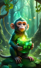 Saint Patrick's Day Blast baby 🐒 Monkey