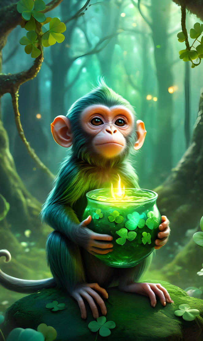 Saint Patrick's Day Blast baby 🐒 Monkey