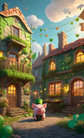 Saint Patrick's Day Blast baby pig 🐖 03