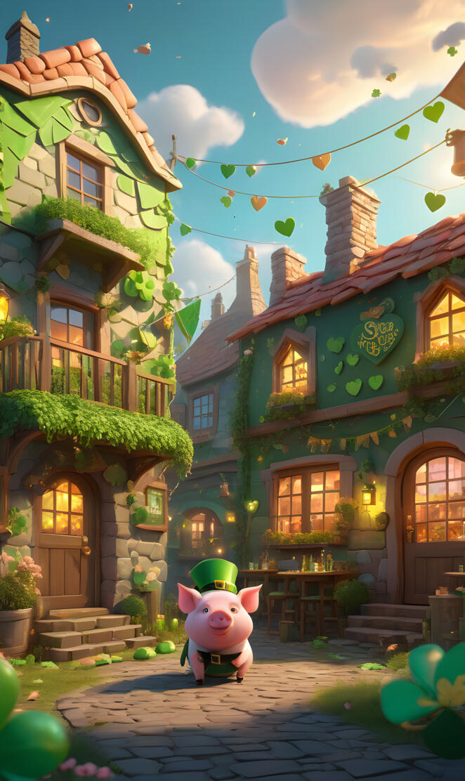 Saint Patrick's Day Blast baby pig 🐖 03