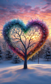 a tree with a large leaf