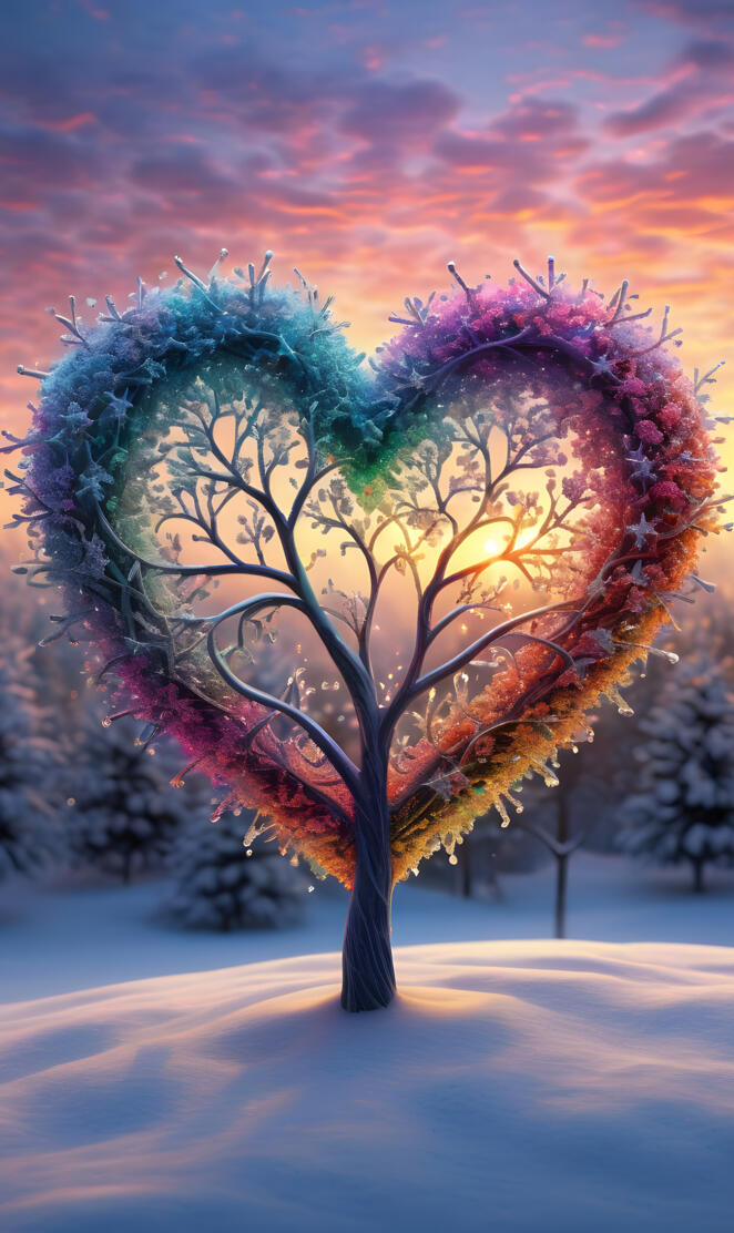 a tree with a large leaf