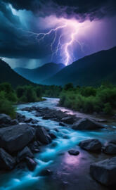 ,,a river with rocks and trees