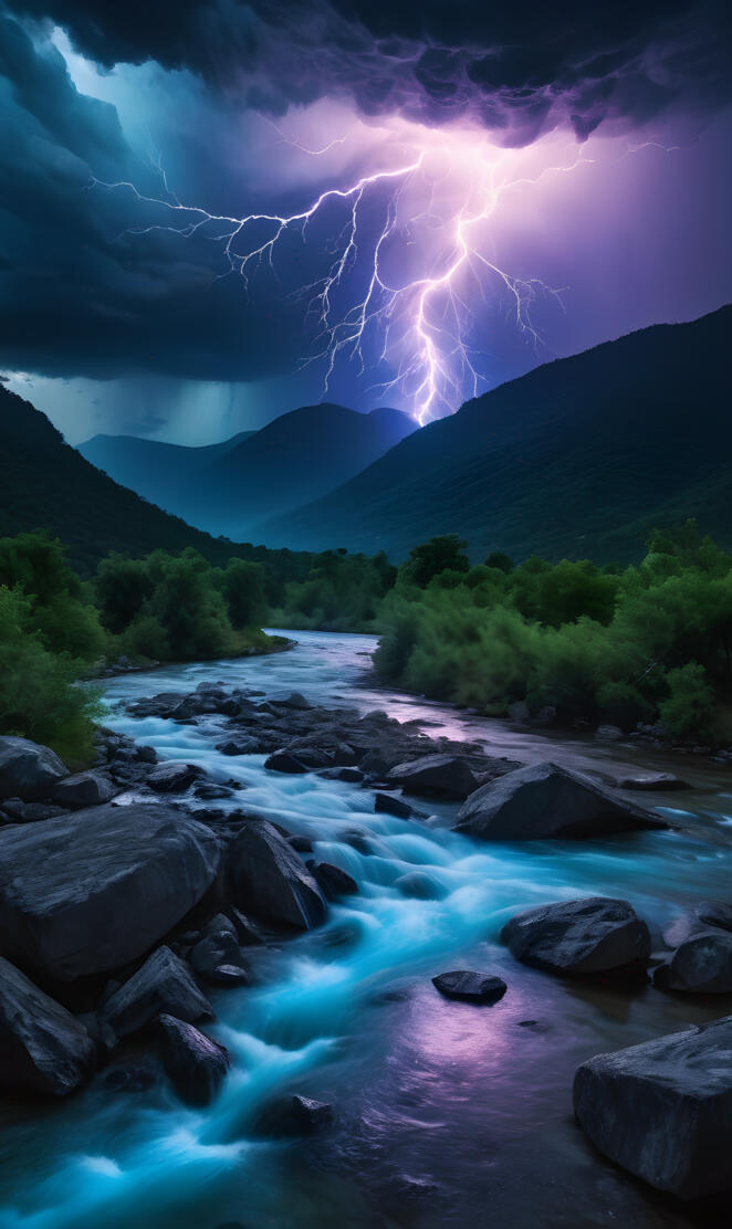 ,,a river with rocks and trees
