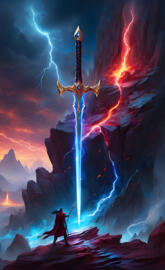 Mythical Sword of Fire & Lightning