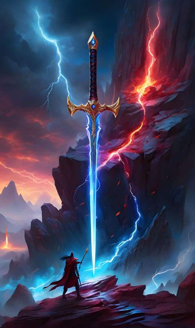 Mythical Sword of Fire & Lightning
