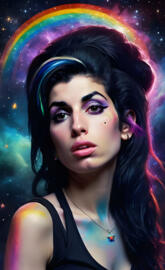 Amy Winehouse at space