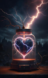 electric coil heart