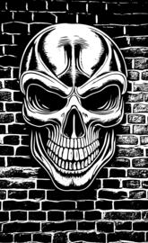 3D graffiti skull wallpaper