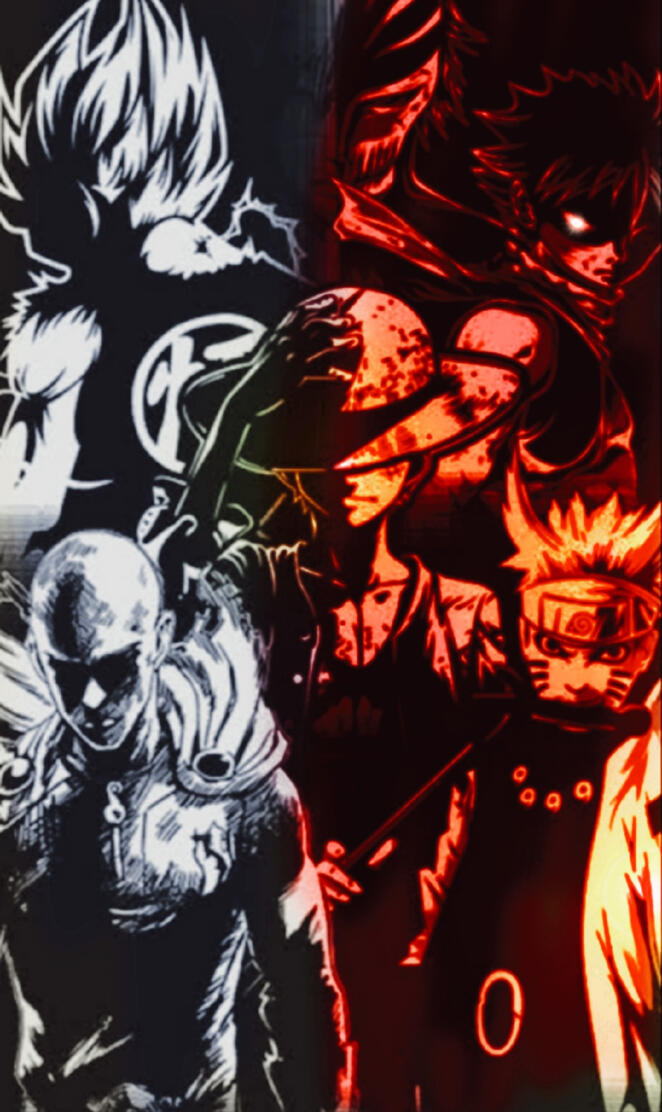 Anime, Bleach, Naruto, punch