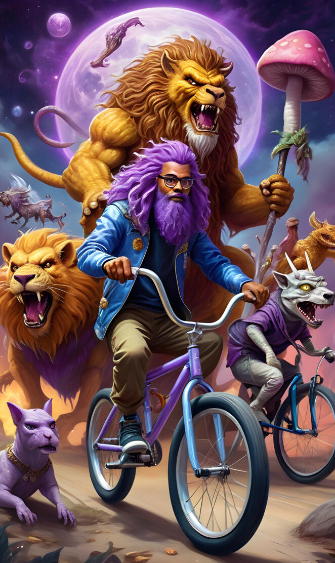 wizard dude and his gang