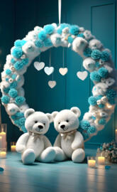 a couple of stuffed animals