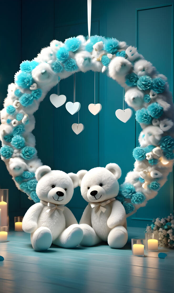 a couple of stuffed animals