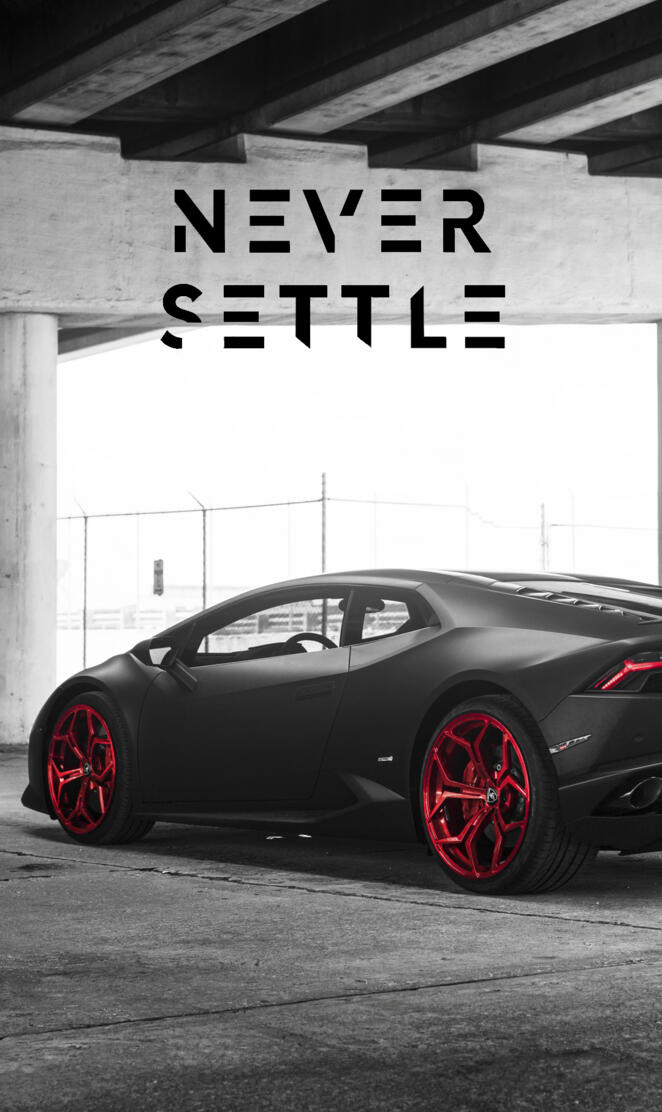 Never Settle Lambo