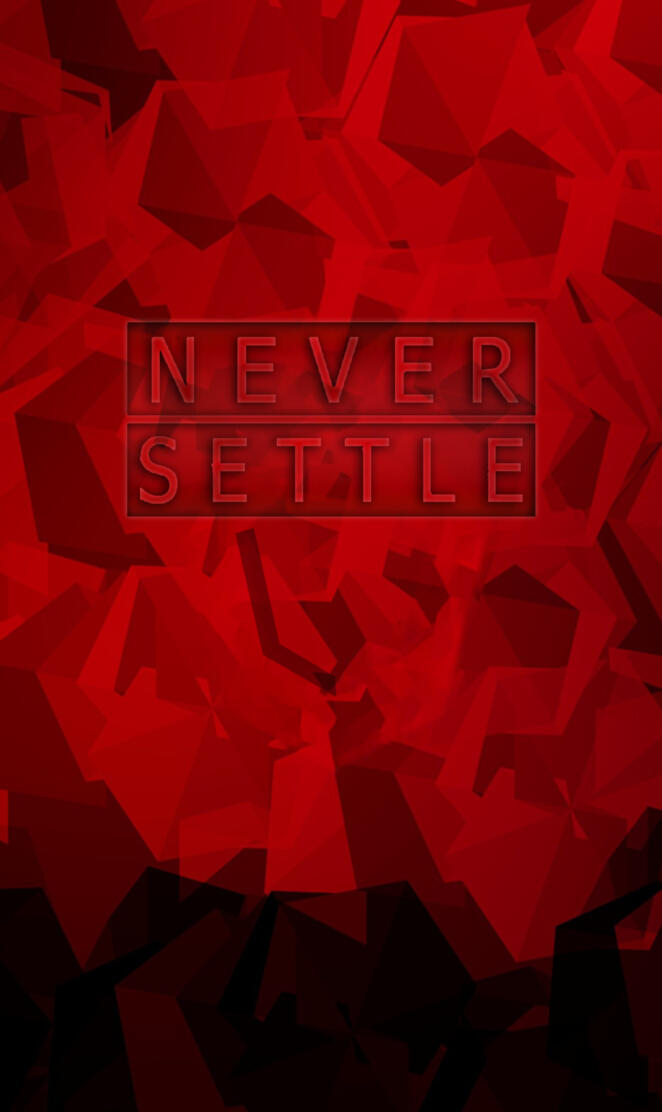NEVER SETTLE