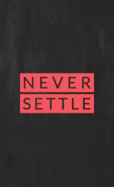 NEVER SETTLE