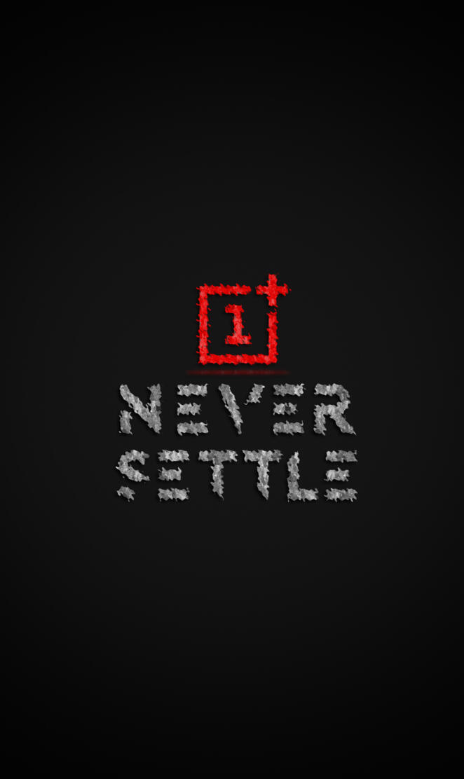 Never settle logo hd