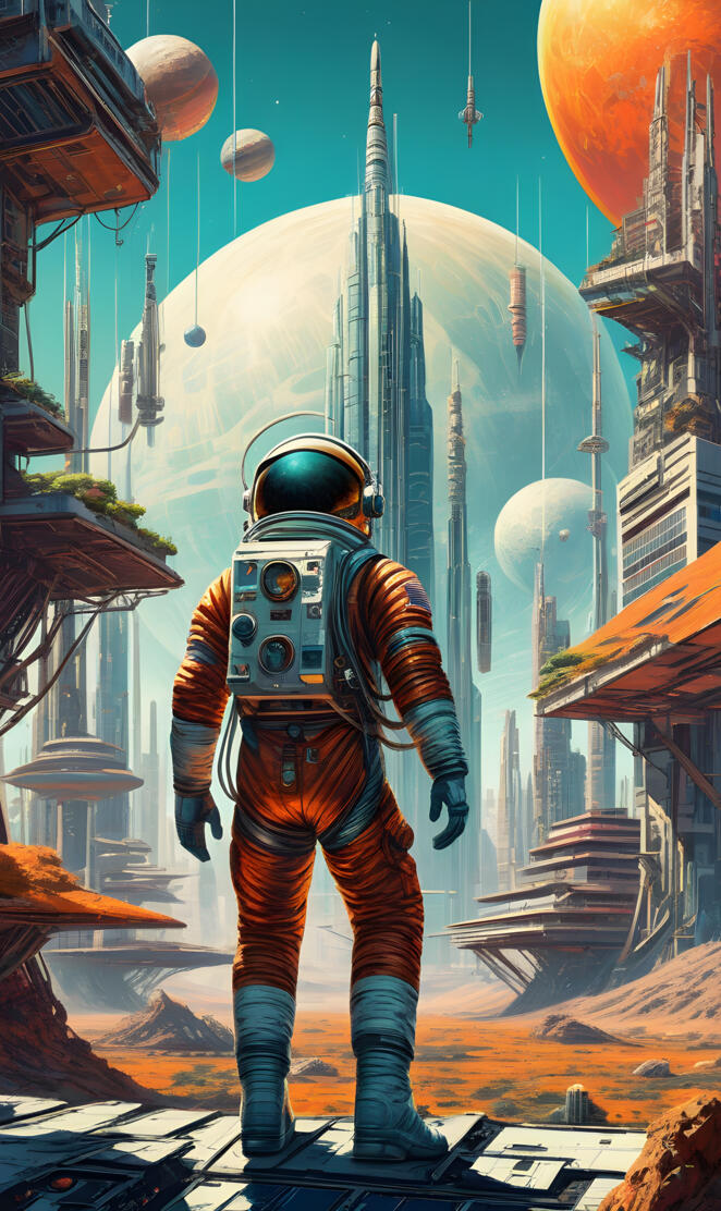 a person in a space suit