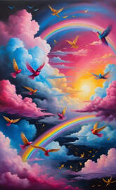 birds no 2 in sky wallpaper