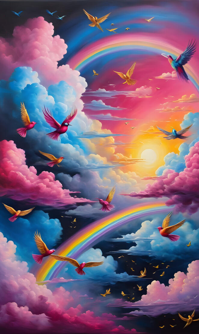 birds no 2 in sky wallpaper