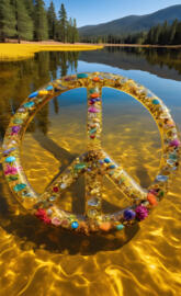 a vase with flowers in it