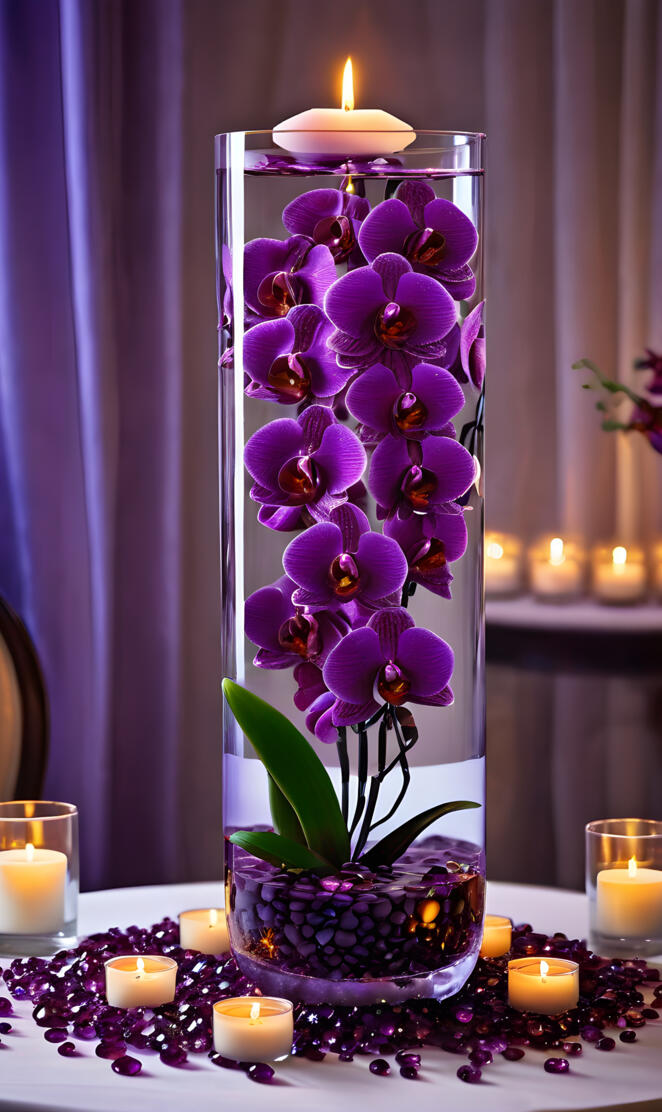 Romantic Purple Orchids