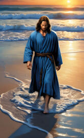 Jesus is nailed to the cross