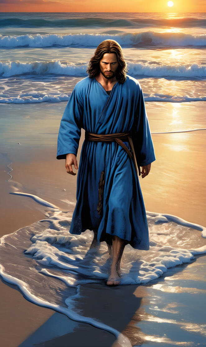 Jesus is nailed to the cross