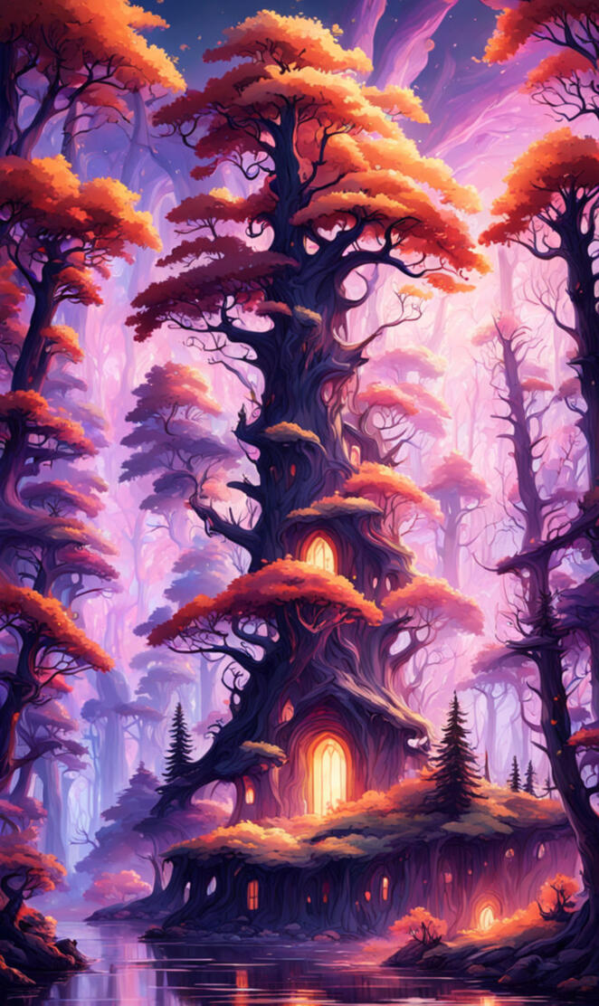 Enchanted Twilight: A Fantasy Forest Escape