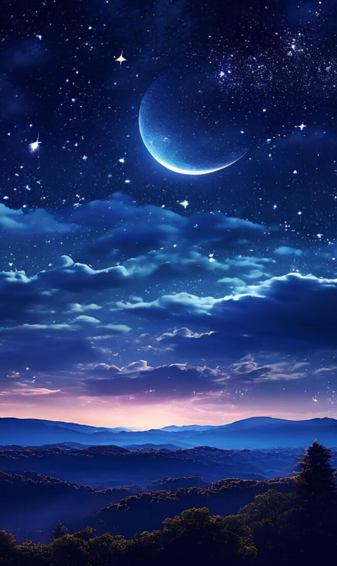 Immerse yourself in the enchanting night sky with our gaming wallpaper