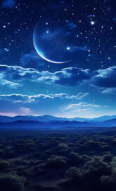 Immerse yourself in the enchanting night sky with our gaming wallpaper