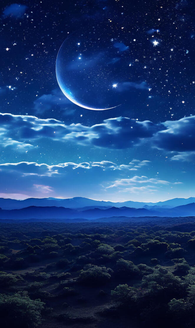 Immerse yourself in the enchanting night sky with our gaming wallpaper