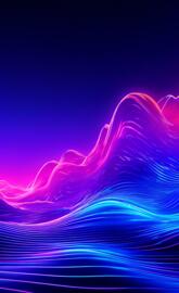 Neon Abstract wave