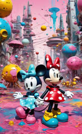 🩷BigSis &💙LittleSister Minnie arrive in Paintopia™!!🎀📍✓🫠🪄✨🎨🖌️?