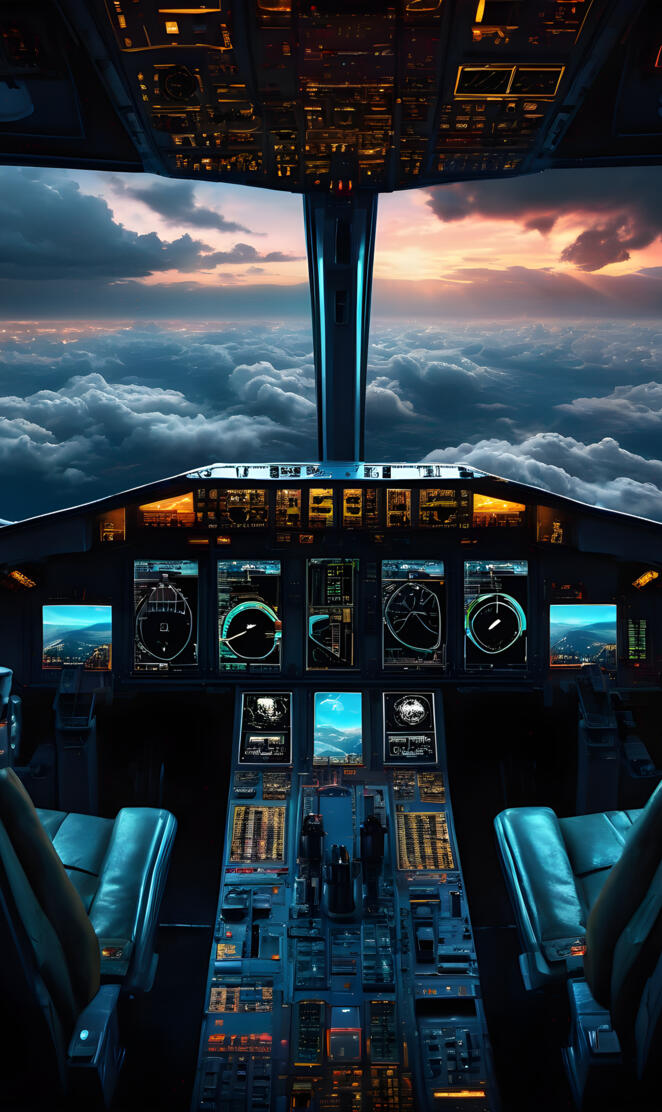 Mordern cockpit