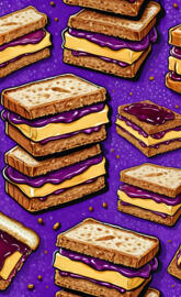 jelly toast and butter