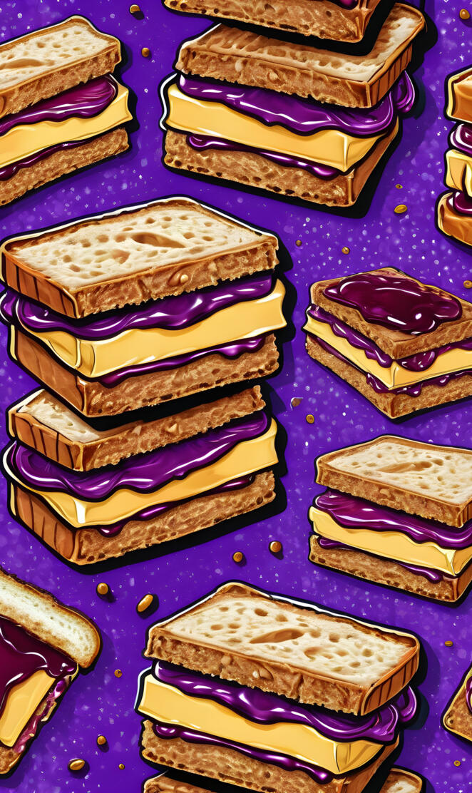 jelly toast and butter