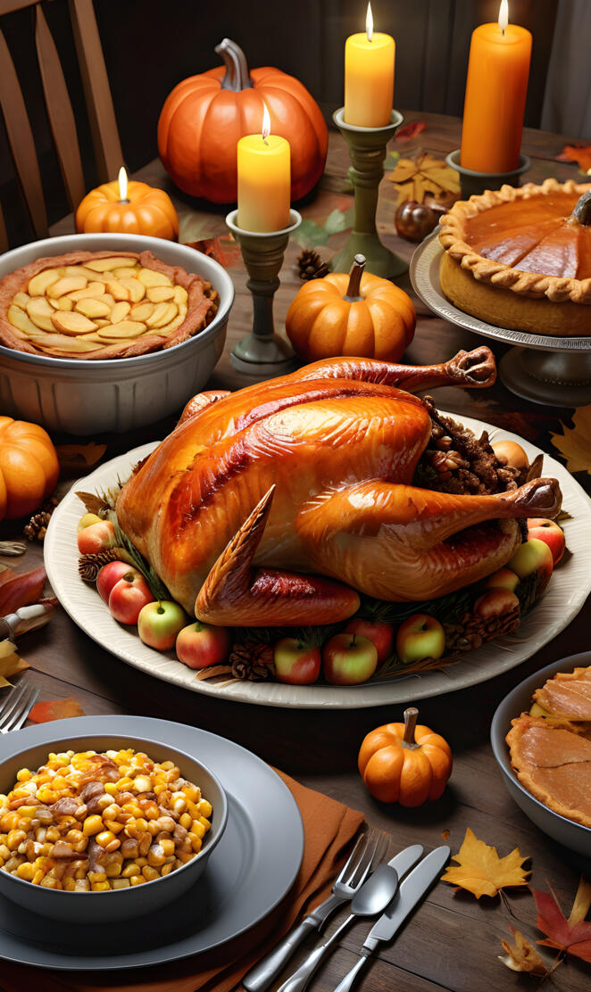 Table Set for Thanksgiving