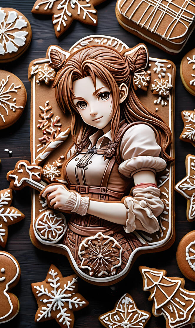 FF7 Remake - Aerith Gainsborough 
PS. Merry Christmas 🎄🎁 ✨️