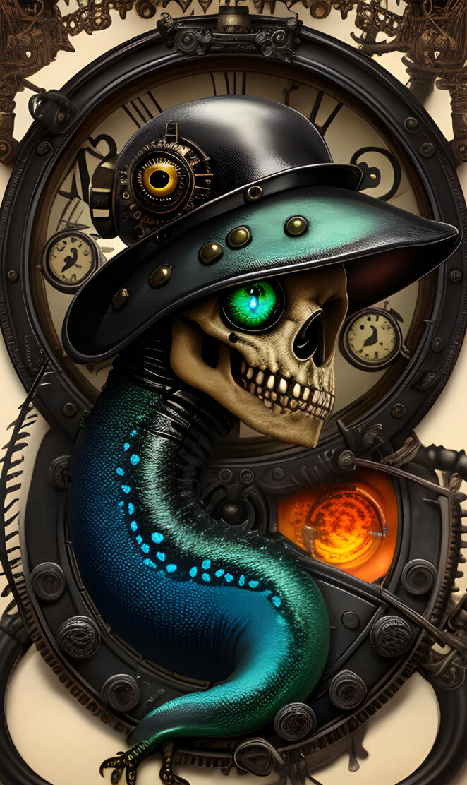 steam punk salamander