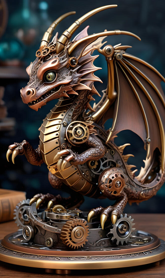 steam punk dragon