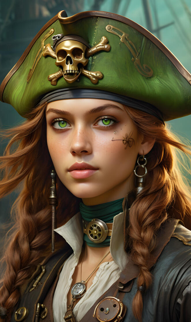 green eyes pirate
