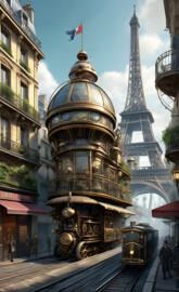 Victorian Era steam punk paris